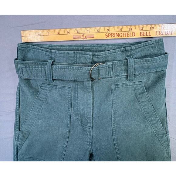 Madewell Women Utility Wide-Leg Pants Architect Green Size 0 - Picture 4 of 11